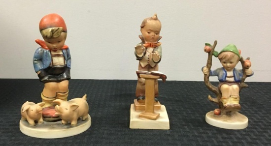 Group of 3 antique Hummel figurines