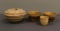 Group of 4 vintage stoneware bowls
