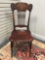 Wooden Side Chair w/ Decorative Turned Back Slats