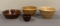 Group of 4 Vintage Stoneware Bowls