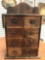 Antique Wooden Hanging 8-drawer Spice Box