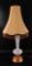 Vintage Murano Ribbon Glass Lamp with Shade