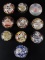 Group of 10 : Antique Souvenir Paperweights