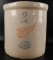 Antique 2 Gallon Red Wing Stoneware Crock