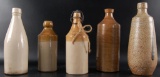 Group of 5 Antique Stoneware Bottles