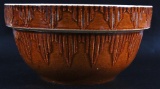 Antique Brown Stoneware Bowl