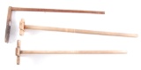 Group of 3 Antique Primitive Tools : Apple Butter Stirrer and Wooden Butter Dashers