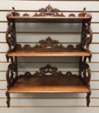 Hanging Walnut Wall Shelf