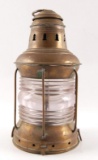 Antique National Marine Lamp Co. Brass Ships Lantern
