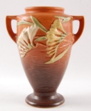 Vintage Roseville Freesia Brown Vase