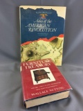 Lot of 2 Hardcover Reference Books : Atlas of the American Revolution and Furniture Treasury