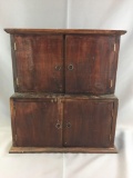 Small Wooden Stepped Cabinet