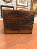 Vintage Absorbine Junior Wooden Shipping Crate