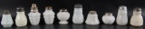 Group of 10 : Antique Milk Glass Salt and Pepper Shakers