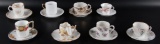 Group of 8 Antique Teacups and Saucers
