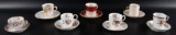 Group of 7 : Antique Teacup and Saucer Sets