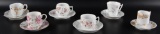 Group of 6 : Antique Teacups and Saucers