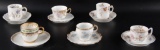 Group of 6 : Antique Teacups and Saucers