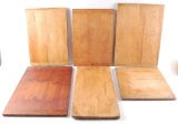 Group of 6 Antique Primitive Cutting Boards