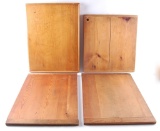 Group of 4 Antique Primitive Cutting Boards