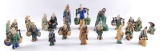 Group of 18 : Vintage Chinese Mud Men Figurines