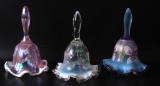 Group of 3 : Fenton Signed Hand Painted Bells