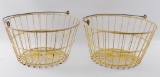 Group of 2 Vintage Wire Apple Baskets