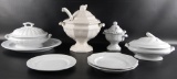Group of 8 Pieces of Antique Royal Ironstone Dishware