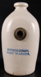 Antique Henderson Stoneware Foot Warmer