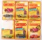 Group of 6 Matchbox London Holiday Sweepstakes Die-Cast Car in Original Packaging