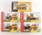 Group of 4 Joal Compact and 1 Caterpillar Construction Vehicles in Original Packaging