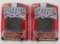 Group of 2 Johnny Lightning Internet Exclusive The Dukes of Hazard General Lee in Original Packaging