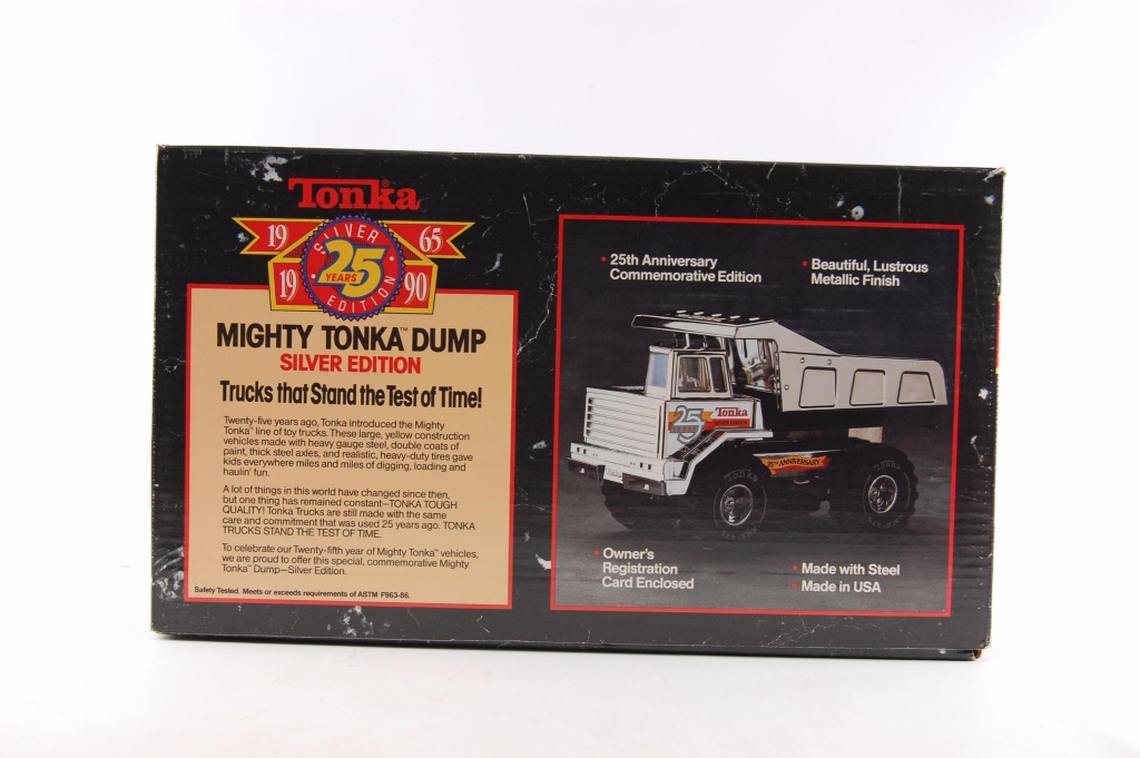 silver tonka dump truck