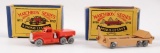 Group of 2 Early Matchbox Die-Cast Vehicles with Original Boxes