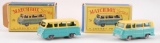 Group of 2 Early Matchbox No. 70 Thames Estate Car with Original Boxes