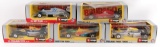 Group of 5 Burago Ferrari Formula 1 Toy Race Cars with Original Boxes