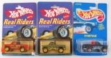 Group of 3 Hot Wheels Real Riders Die-Cast Trucks in Original Packaging