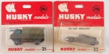 Group of 2 Corgi Husky Models Toy Military Vehicles in Original Packaging