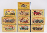 Group of 10 Matchbox Models of Yesteryear Toy Vehicles with Original Boxes