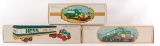 Group of 3 Hess Toy Semi Trucks with Original Boxes