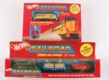 Group of 2 Hot Wheels Take Along Trains Gift Sets in Original Packaging