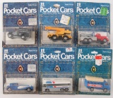 Group of 6 Tomy Die-Cast Pocket Cars in Original Packaging
