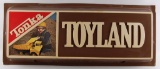 Vintage Tonka Toyland Double Sided Advertising Sign