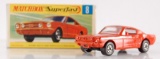 Matchbox Superfast No. 8 Red Orange Body Ford Mustang with Original Box and Red Interior