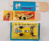 Matchbox Superfast New No. 24 Yellow Body Team Matchbox in Original Packaging and with Box