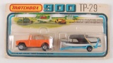 Matchbox 900 TP-29-A-3 Orange Field Car and Boat Set in Original Packaging