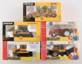 Group of 5 Joal Compact and Joal Caterpillar Construction Vehicles in Original Packaging