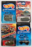 Group of 5 Hot Wheels Action Command and Mega Force Die Cast Vehicles in Original Packaging