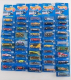 Group of 50 1991 Blue Card Hot Wheels in Original Packaging