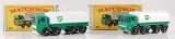 Group of 2 Matchbox No. 32 BP Leyland Petrol Tanker with Original Boxes